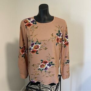 Floral Long Sleeve Women's Top